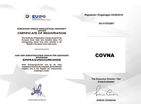 歐盟認(rèn)證證書